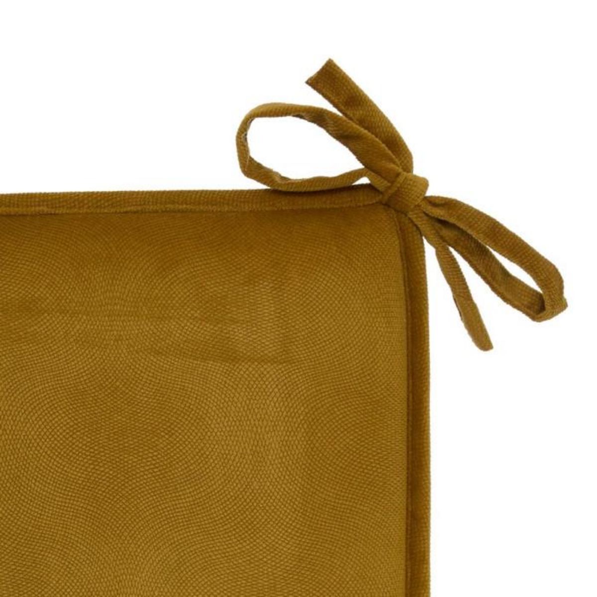 ATMOSPHERA Galette de Chaise Uni  Lilou  38x38cm Mordoré