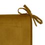 Voir la diapositive 2 : ATMOSPHERA Galette de Chaise Uni  Lilou  38x38cm Mordoré