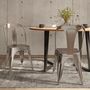 Voir la diapositive 2 : Rendez vous déco Lot de 2 chaises en métal chromé - Indus