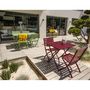 Voir la diapositive 4 : DCB GARDEN Chaise de jardin pliante - Aluminium - Rouge carmin - MARIUS