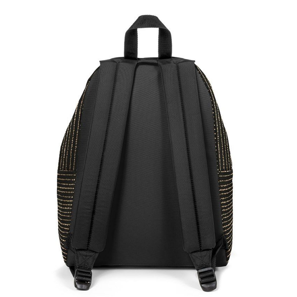 EASTPAK Sac à dos 1 compartiment noir et or Padded Pak'R Twinkle Gold