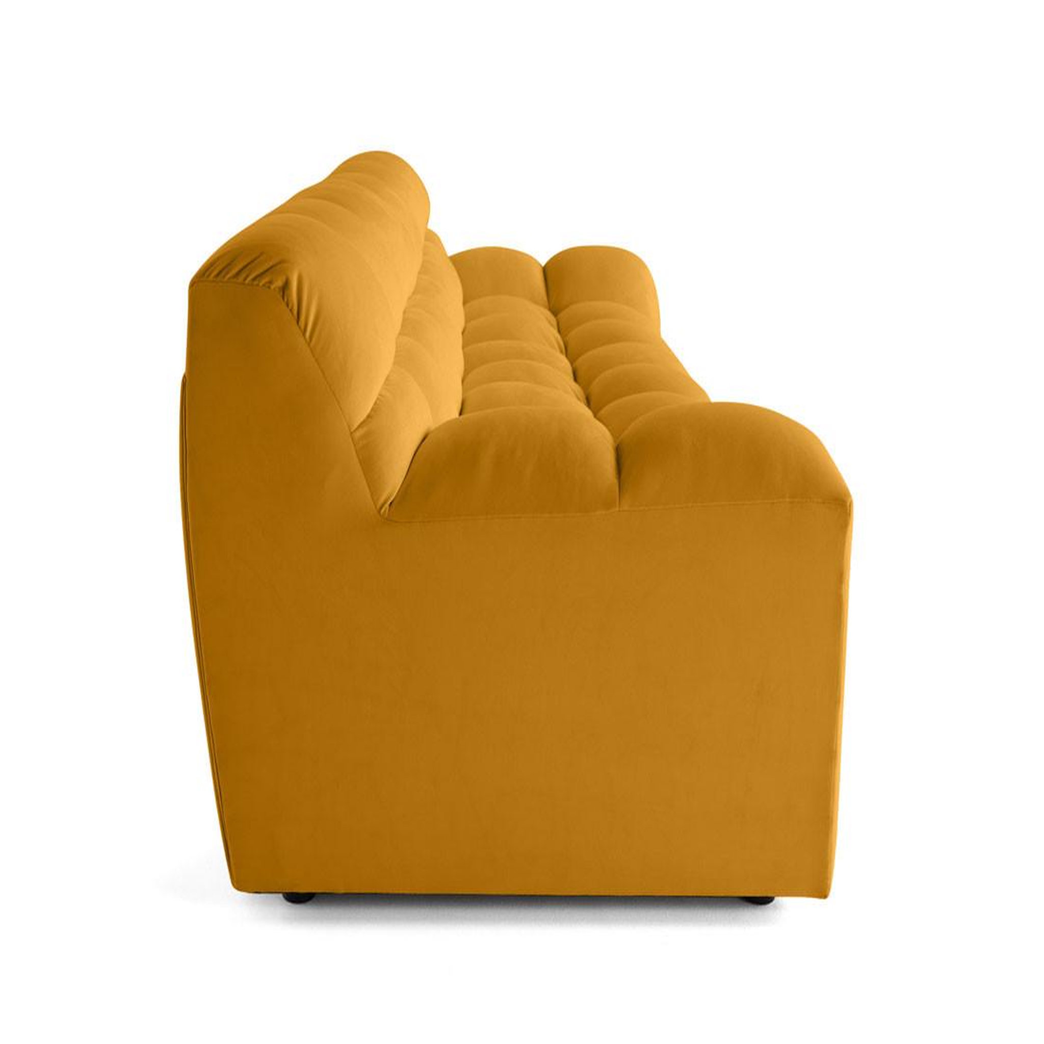 Voir la diapositive 6 : LISA DESIGN Napoli - canapé droit 4 places - en velours