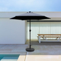 Voir la diapositive 3 : CONCEPT USINE Parasol droit rond led diamètre 2,7 m gris AMALFI