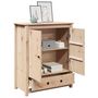 Voir la diapositive 4 : VIDAXL Buffet 83x41,5x100 cm Bois massif de pin