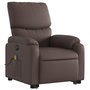 Voir la diapositive 4 : VIDAXL Fauteuil inclinable de massage electrique marron similicuir