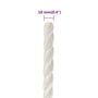 Voir la diapositive 6 : VIDAXL Corde de travail Blanc 10 mm 25 m polypropylene