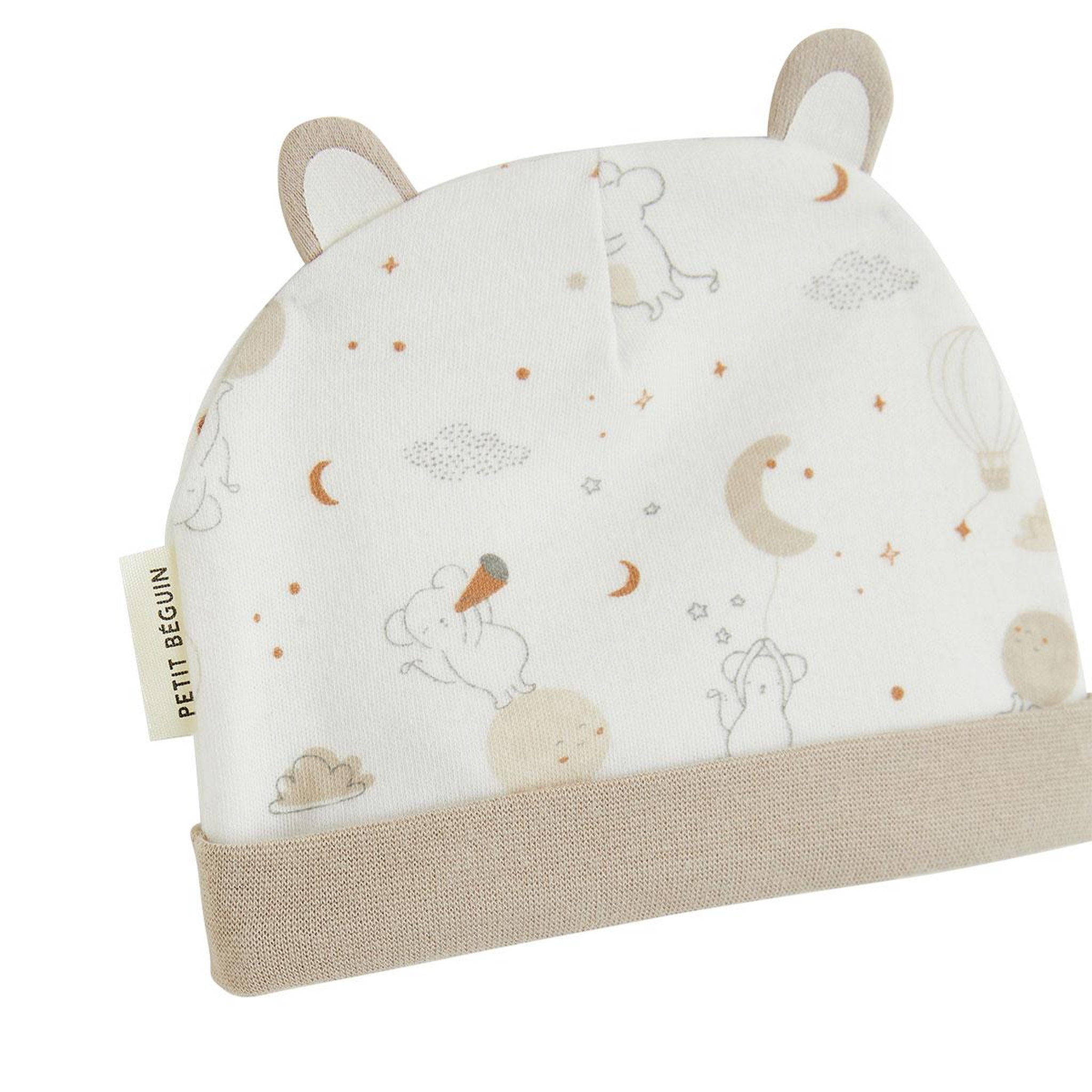 Voir la diapositive 3 : PETIT BEGUIN Bonnet bébé et moufles eliah