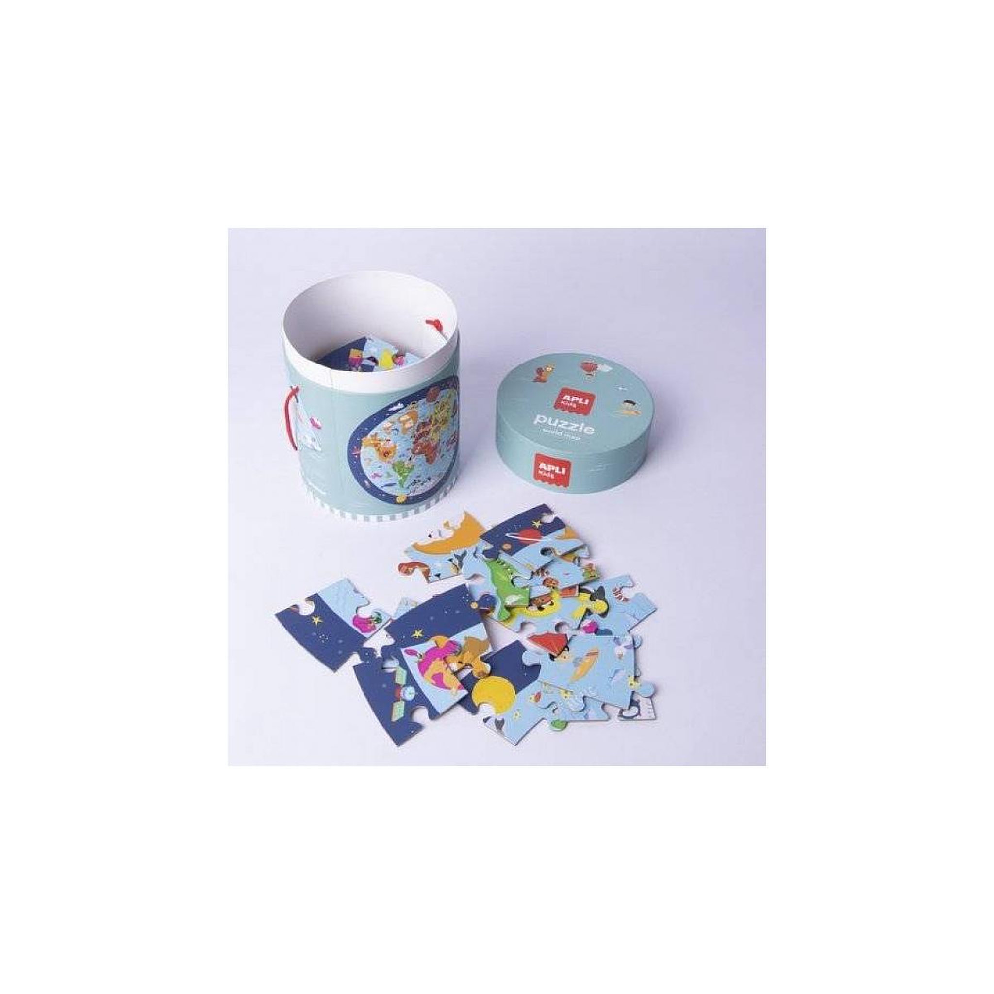 Apli Agipa Puzzle Circulaire carte du monde
