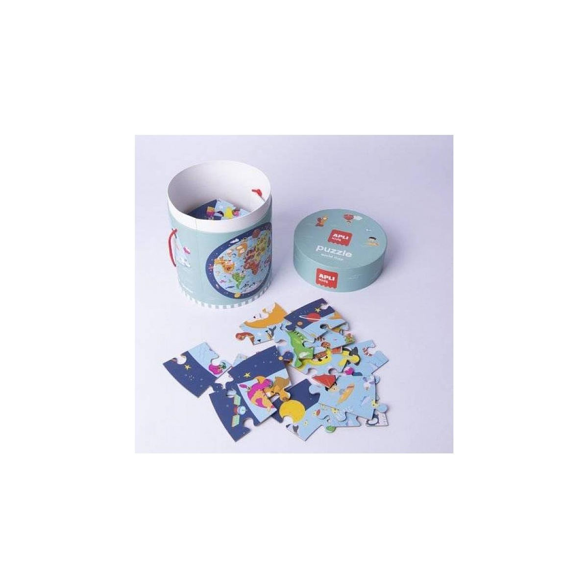 Apli Agipa Puzzle Circulaire carte du monde