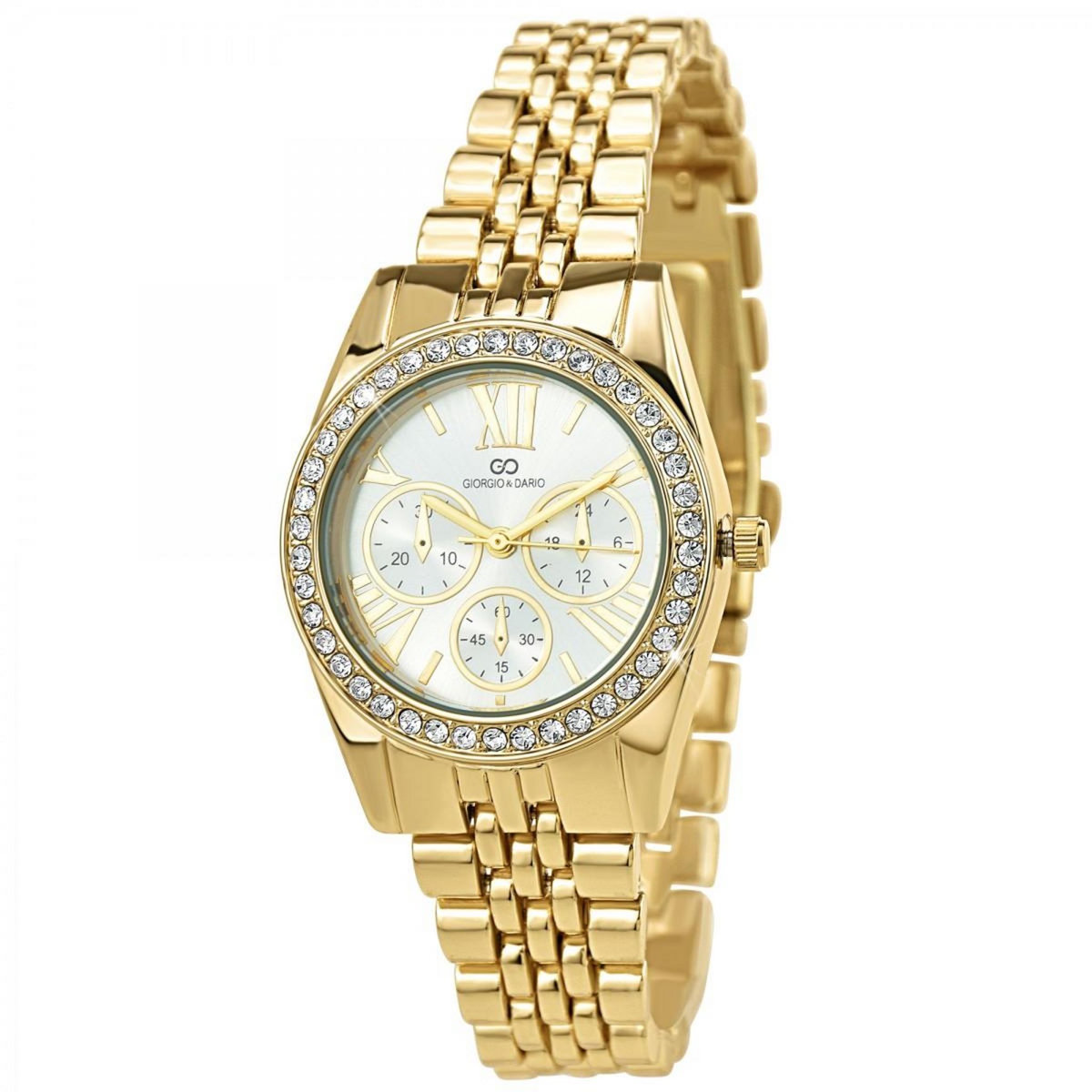 SC CRYSTAL Montre Ayla élégante ornée de Cristaux scintillants par SC Crystal