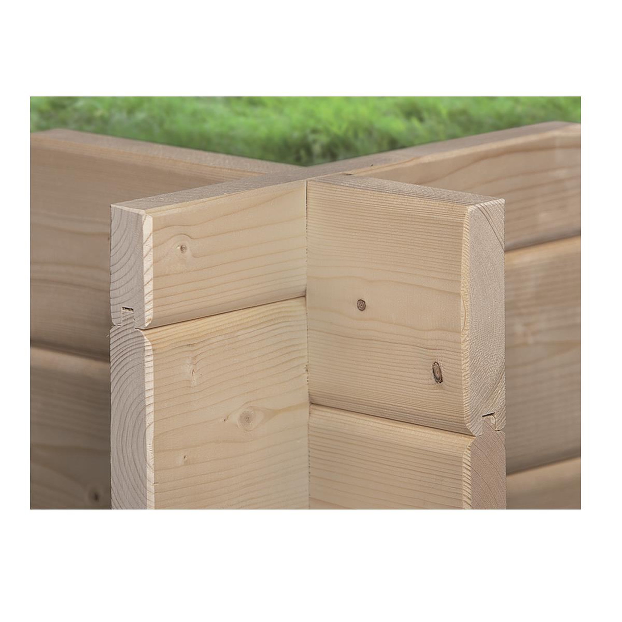 Voir la diapositive 3 : Abri de jardin bois MEUSE / 11.20m² / 40mm