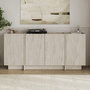 Voir la diapositive 3 : Habitat et Jardin Buffet en bois  Dorma  - 180 x 45 x 80 cm - Travertin