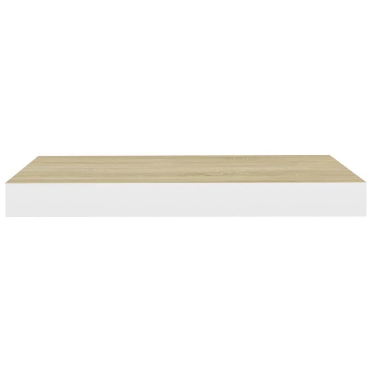 VIDAXL Etagere murale flottante chene et blanc 50x23x3,8 cm MDF