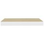 Voir la diapositive 4 : VIDAXL Etagere murale flottante chene et blanc 50x23x3,8 cm MDF