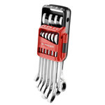 FACOM Jeu de 10 clés mixte à cliquet métrique sur étui portatif FACOM 467B.JP10PB