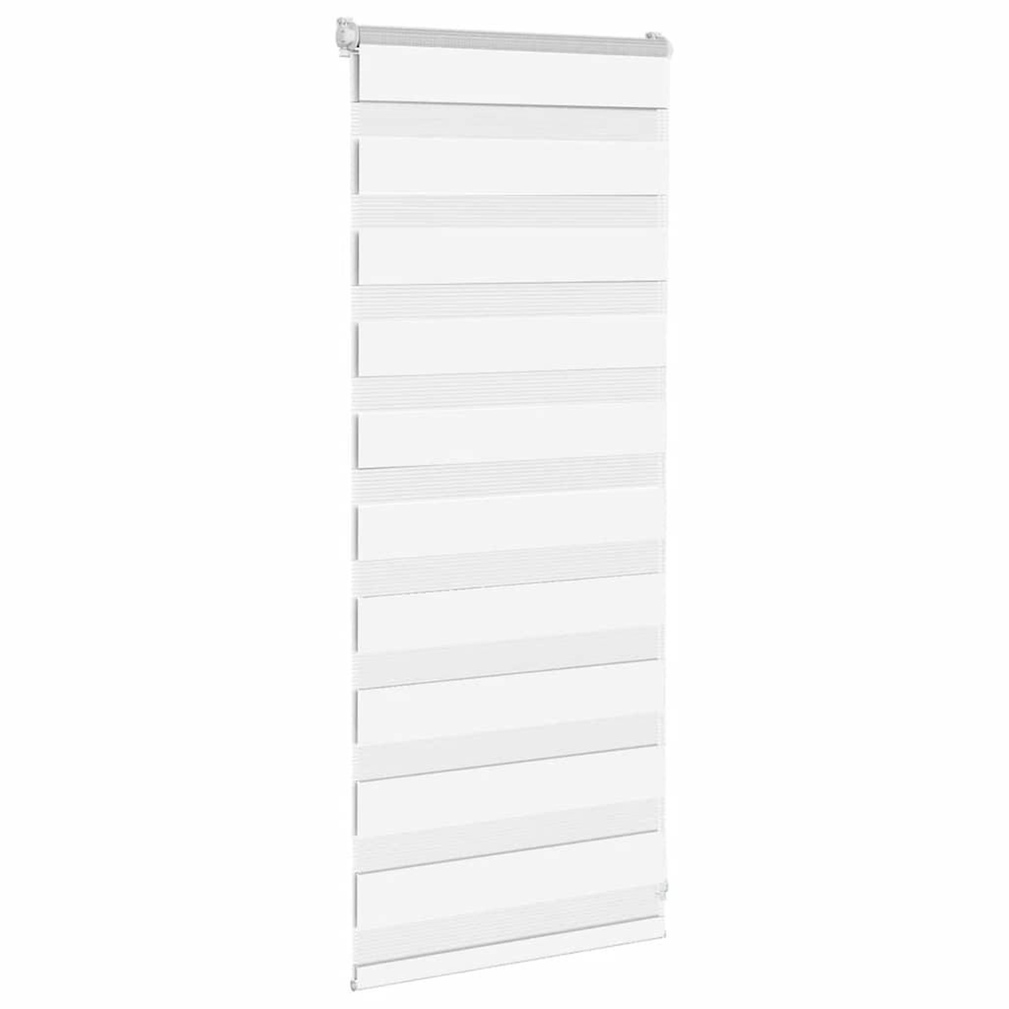 Voir la diapositive 3 : VIDAXL Store zebre blanc 55x100 cm largeur du tissu 50,9 cm polyester