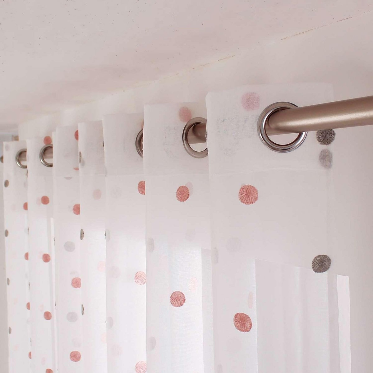 TOILINUX Voilage plumetis