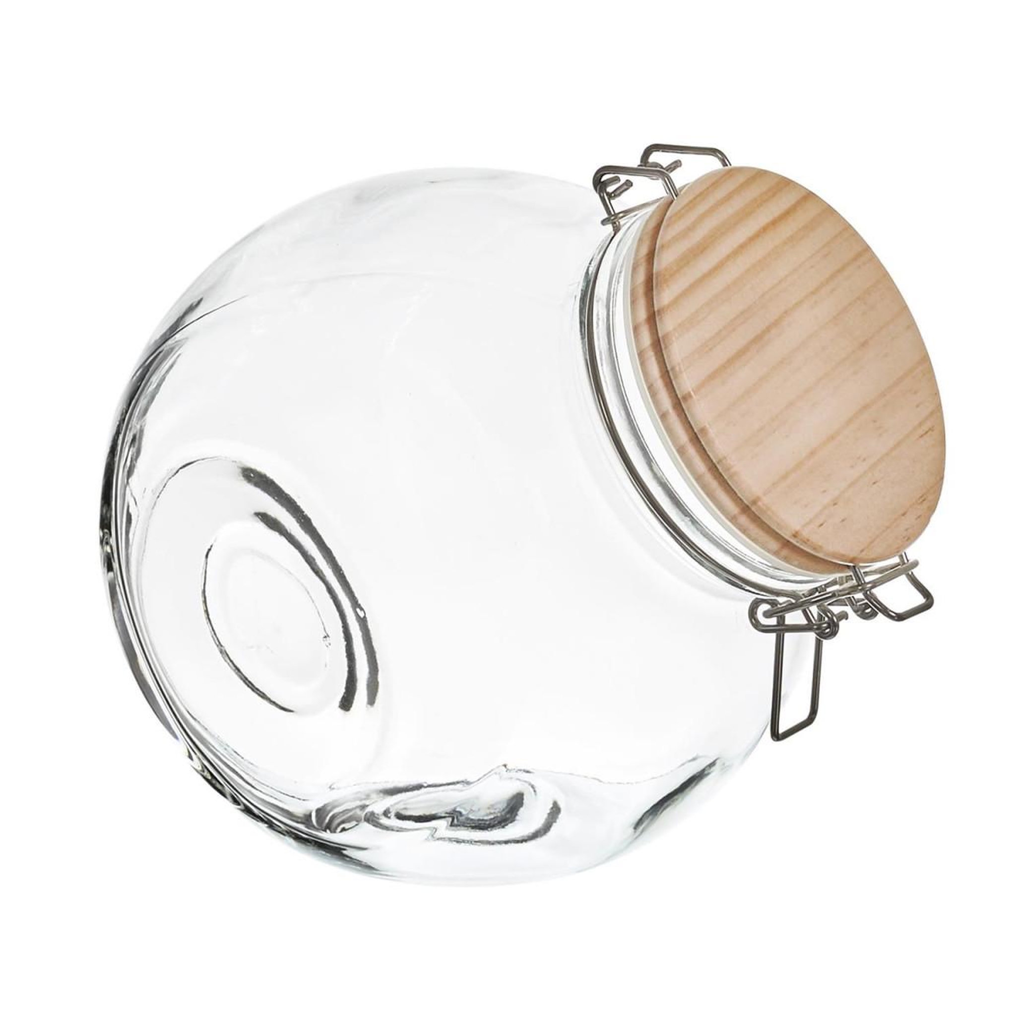 COOK CONCEPT Bocal de conservation  bois  2,2l transparent