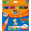 BIC Etui de 24 crayons de couleur Kids Evolution