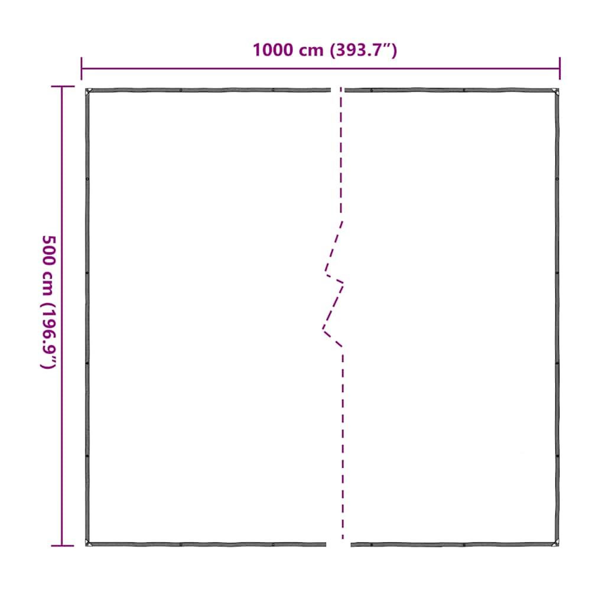 Voir la diapositive 6 : VIDAXL Bache transparente avec œillets 5x10 m polyethylene