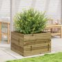 Voir la diapositive 3 : VIDAXL Jardiniere 70x70x45,5 cm bois de pin impregne