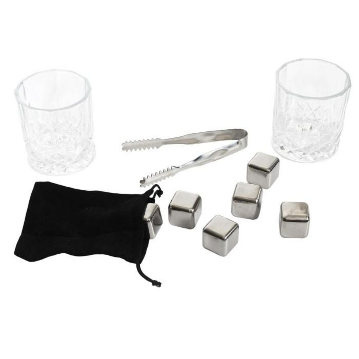 Paris Prix Coffret Whisky 10 Pièces  Gentleman  21cm Marron