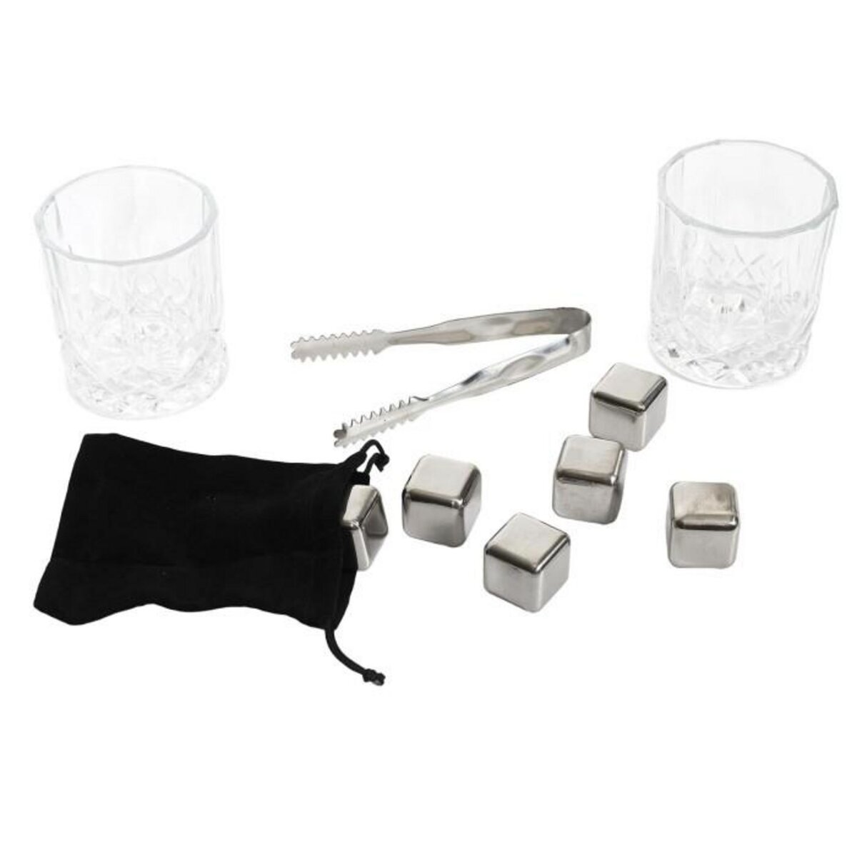 Paris Prix Coffret Whisky 10 Pièces  Gentleman  21cm Marron