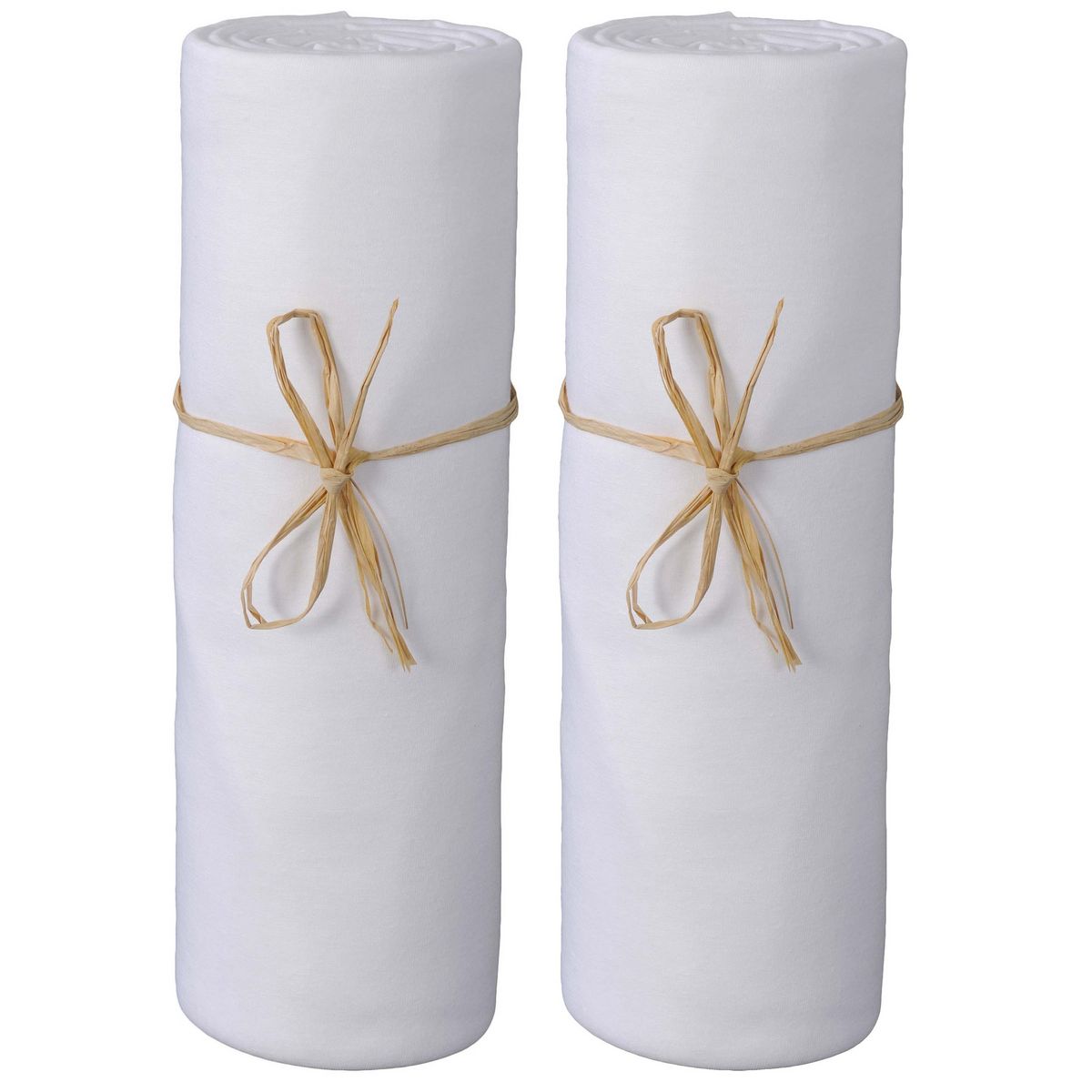 PTIT BASILE Lot x2 draps housse jersey extensible coton Bio