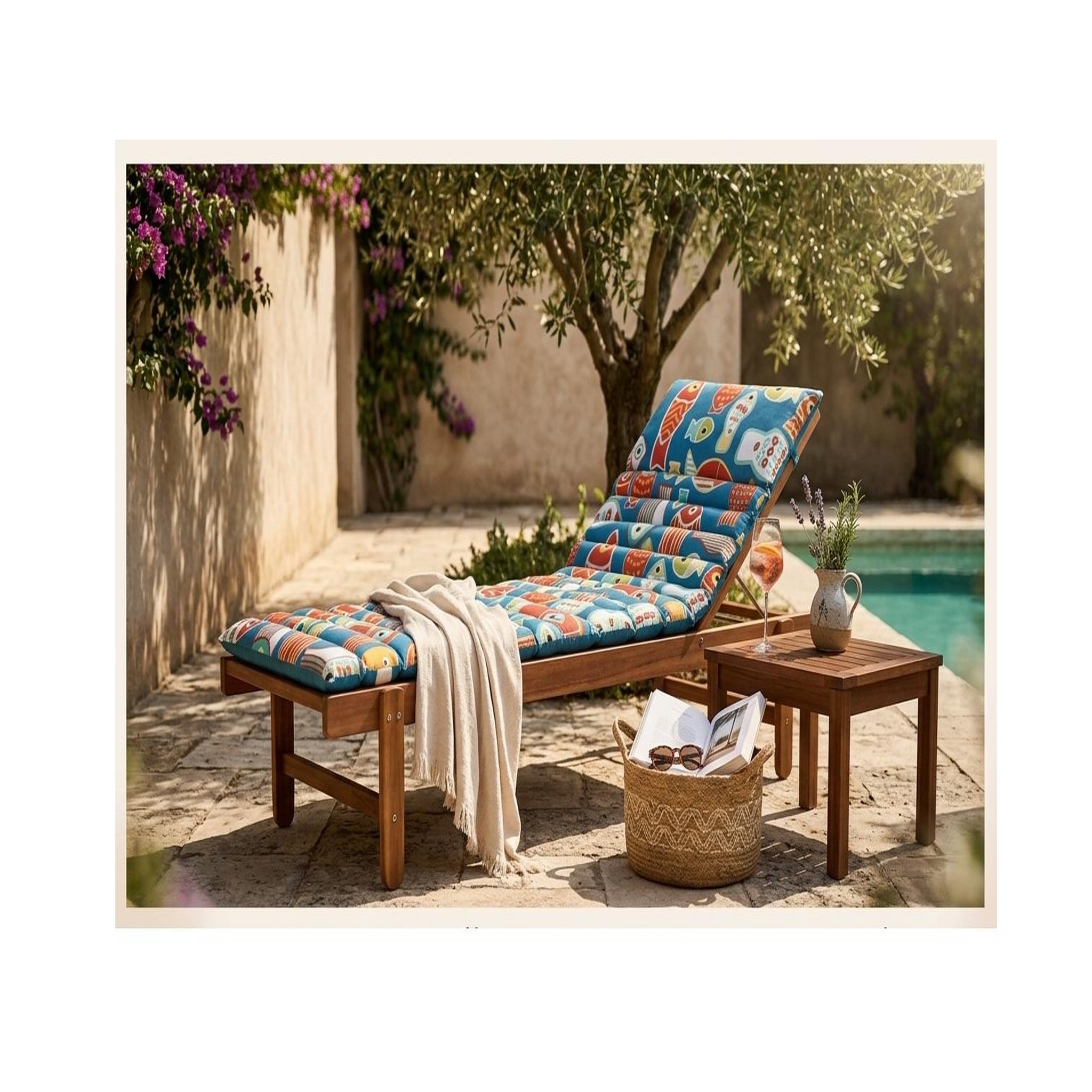 Voir la diapositive 2 : Eden Coussin de sol ou bain de soleil poisson