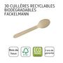 Voir la diapositive 4 : Fackelmann Lot de 30 cuillère à café en bois pour pique-nique Fackelmann Move