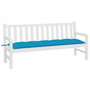 Voir la diapositive 3 : VIDAXL Coussin de banc de jardin bleu clair 180x50x7 cm tissu oxford