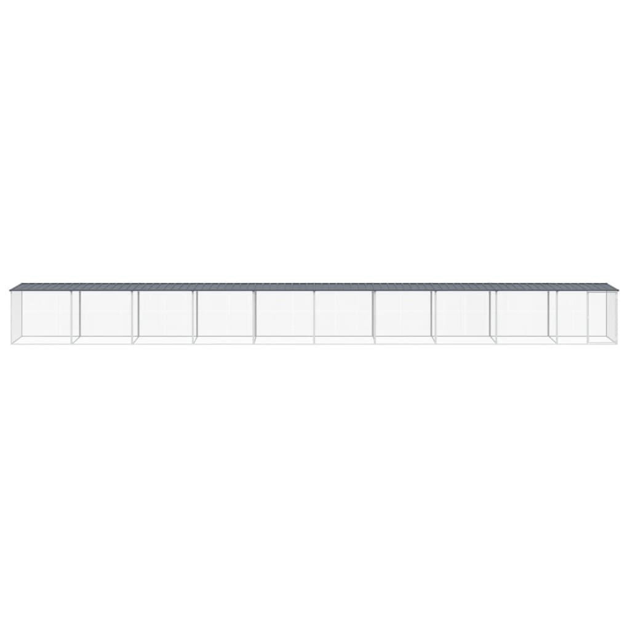 Voir la diapositive 3 : VIDAXL Poulailler avec toit anthracite 1003x98x90 cm acier galvanise