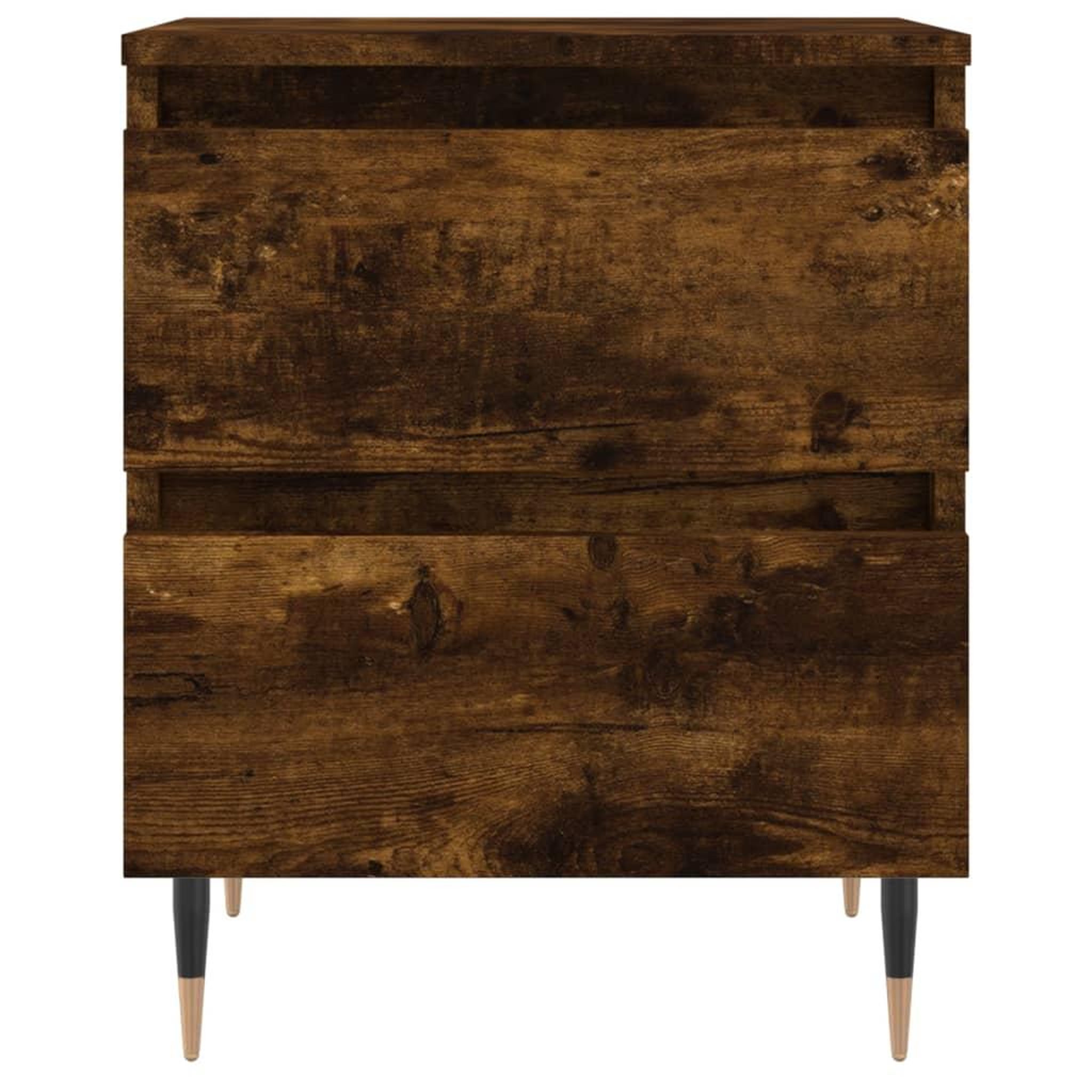Voir la diapositive 5 : VIDAXL Tables de chevet 2 pcs chene fume 40x35x50 cm bois ingenierie