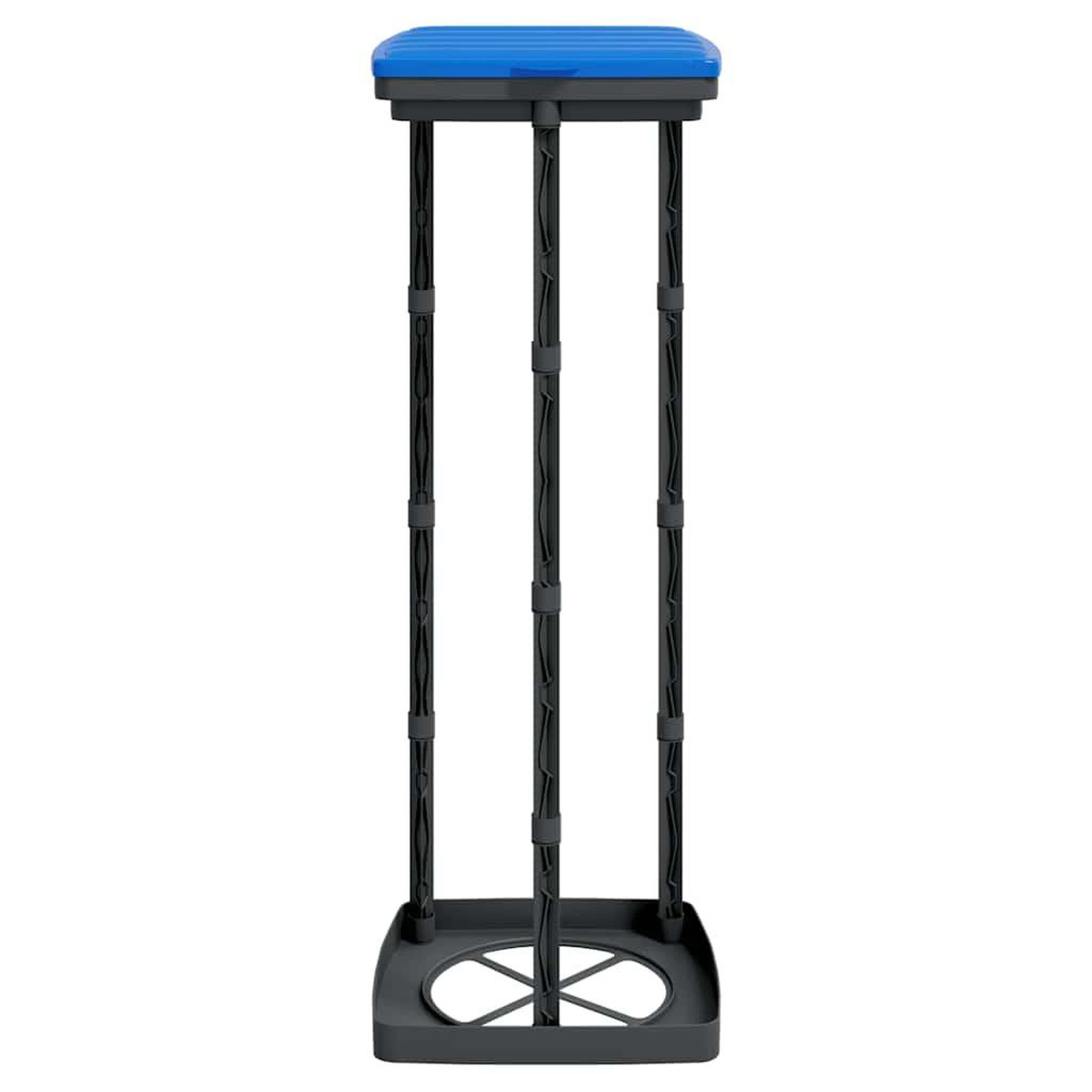 Voir la diapositive 5 : VIDAXL Porte-sacs poubelles 2 pcs noir et bleu 120 L PP