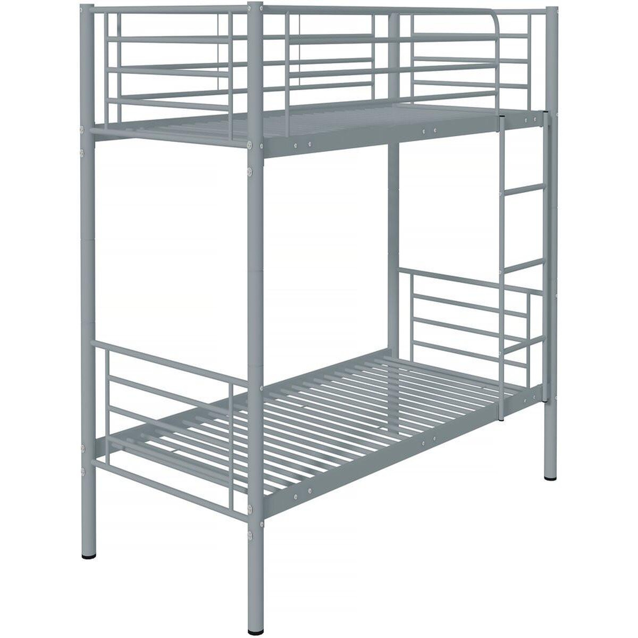 Voir la diapositive 4 : Habitat et Jardin Lit superposé  adam  -  90 x 190 cm - métal - gris