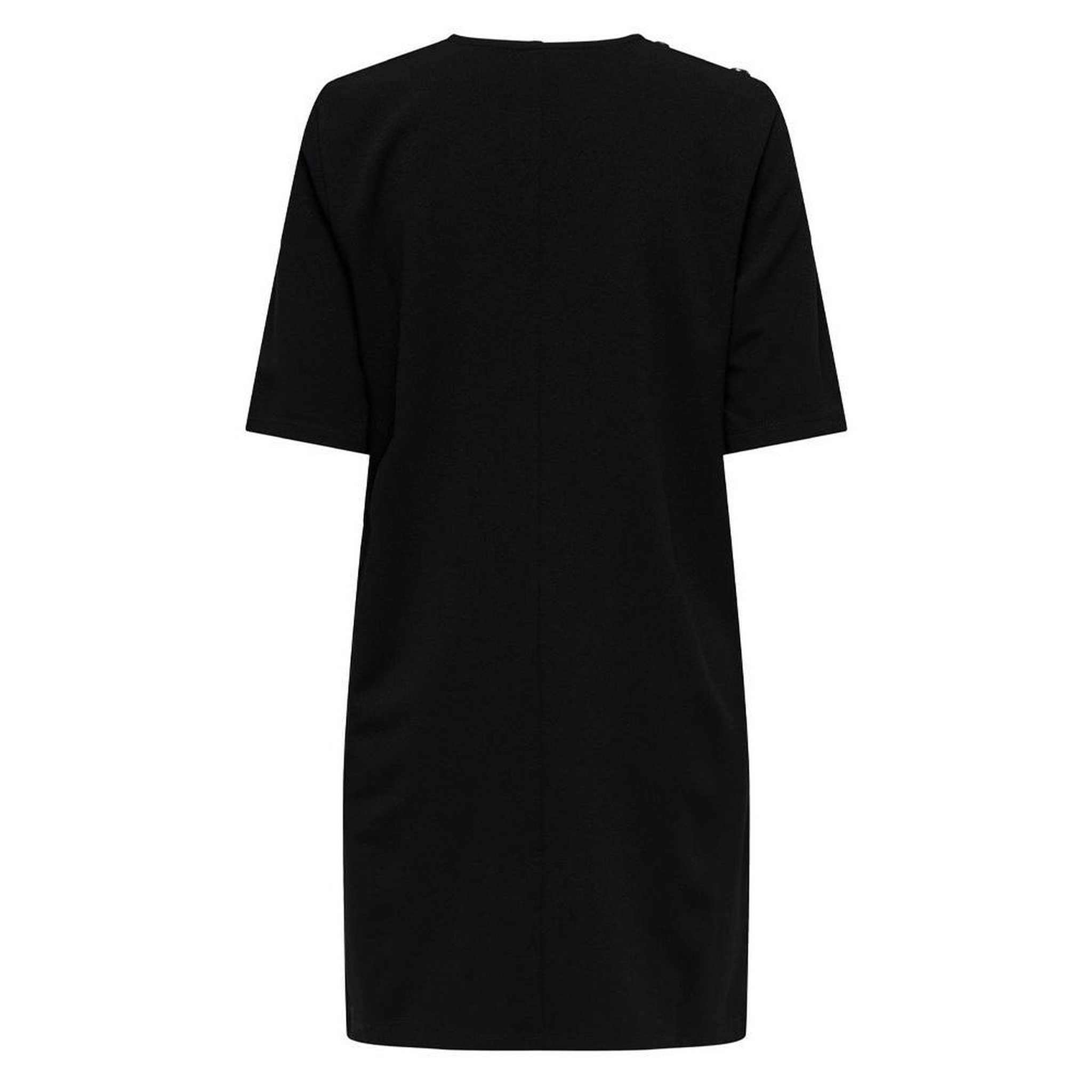 Voir la diapositive 2 : JACQUELINE DE YONG Robe Droite Noir Femme JDY Life Button