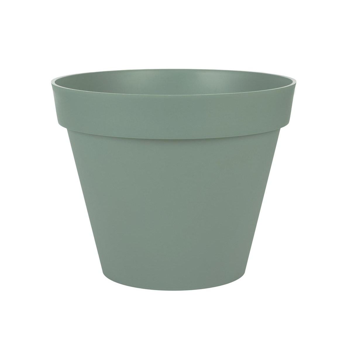 Eda Pot de fleurs rond Toscane Ø 40 x H.32 cm - Vert laurier - Eda