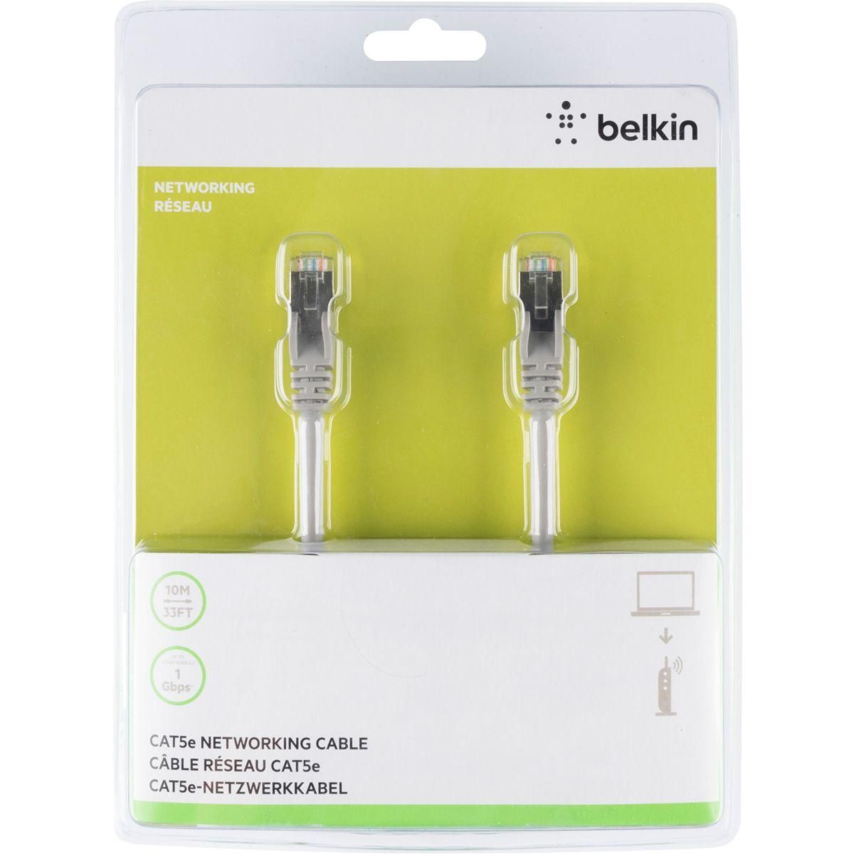 Belkin Câble HDMI 1M Droit CAT5 STP A3L793BT10M-H-S