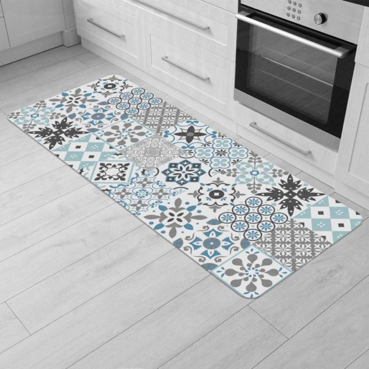 Paris Prix Tapis Déco Rectangle  Salou  45x120cm Bleu