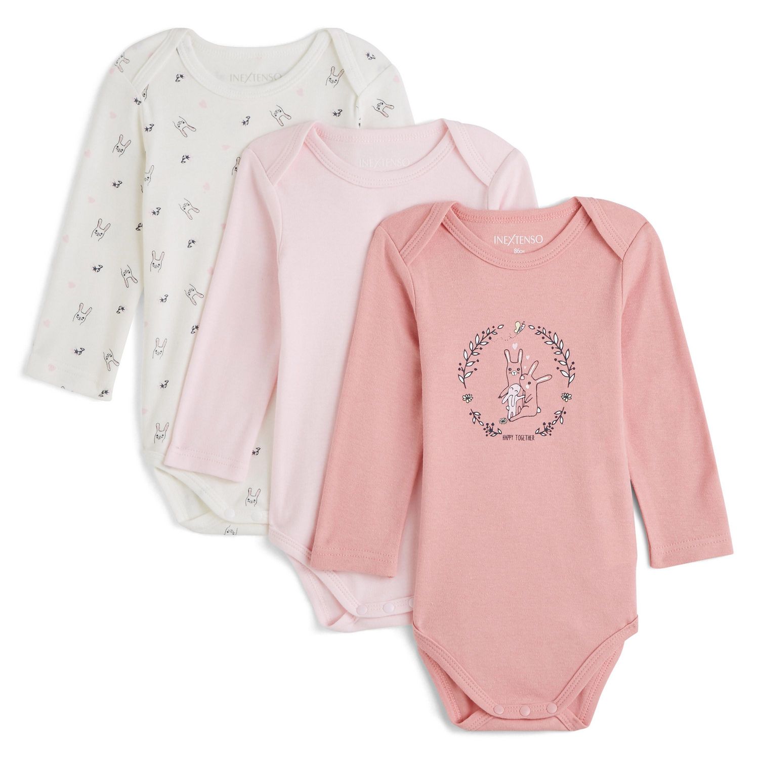 Pack De 2 Bodies Sanetta Manches Longues Pour Fille - Taille 104, 100% Coton, Neuf Avec étiquettes