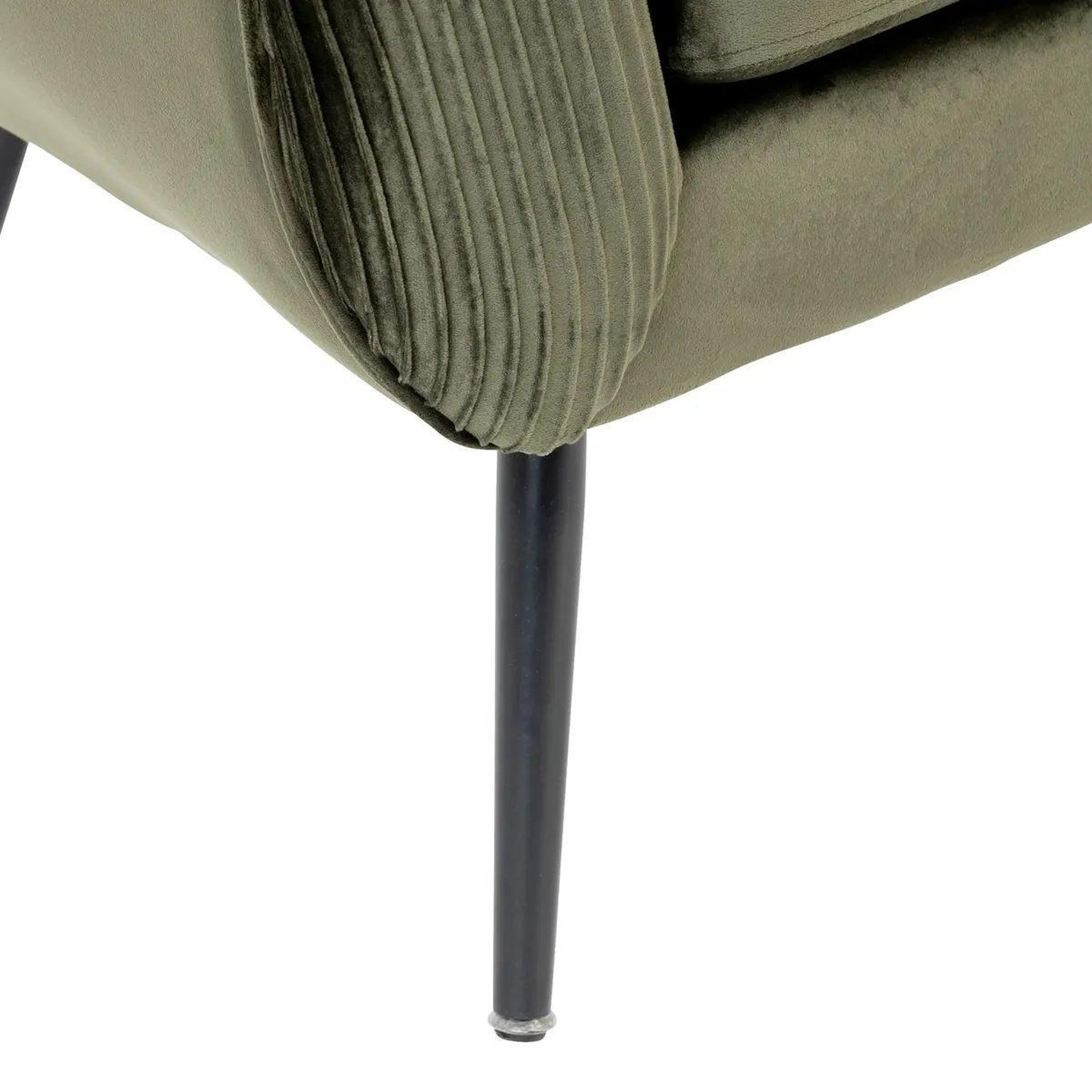 Voir la diapositive 4 : ATMOSPHERA Fauteuil design en velours  solaro  78cm kaki