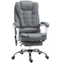 Voir la diapositive 1 : VINSETTO Fauteuil de bureau direction massant chauffant hauteur réglable dossier inclinable tissu gris