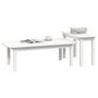 Voir la diapositive 4 : VIDAXL Ensemble de tables basses 2 pcs Blanc Bois massif de pin