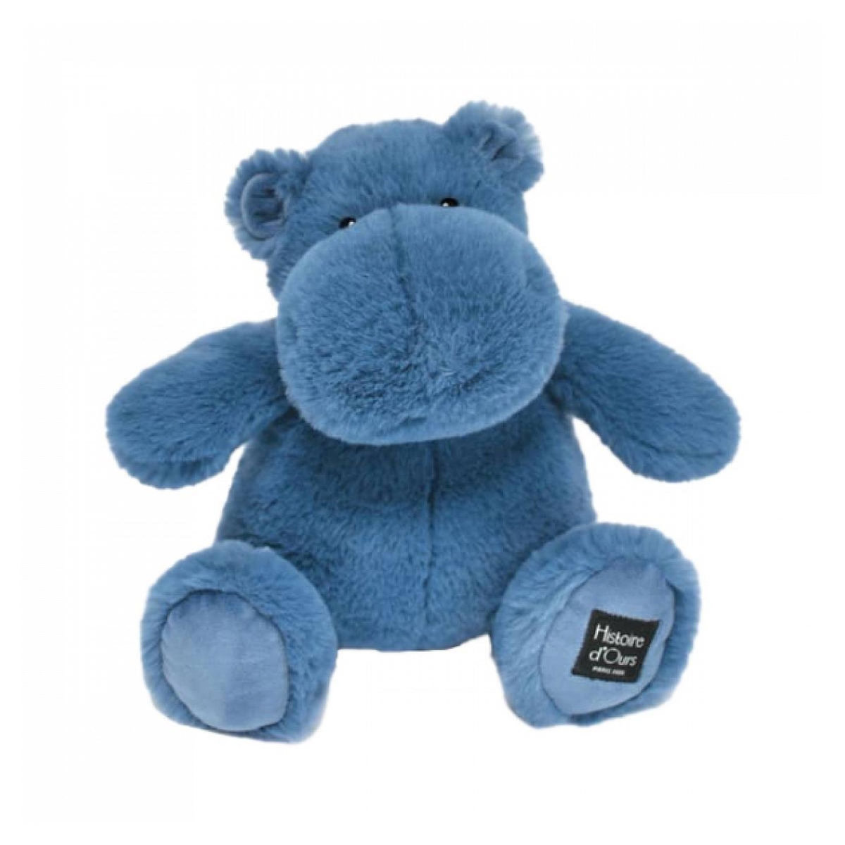 Histoire D'Ours Hip'pie blue - hippopotame Bleu 25cm