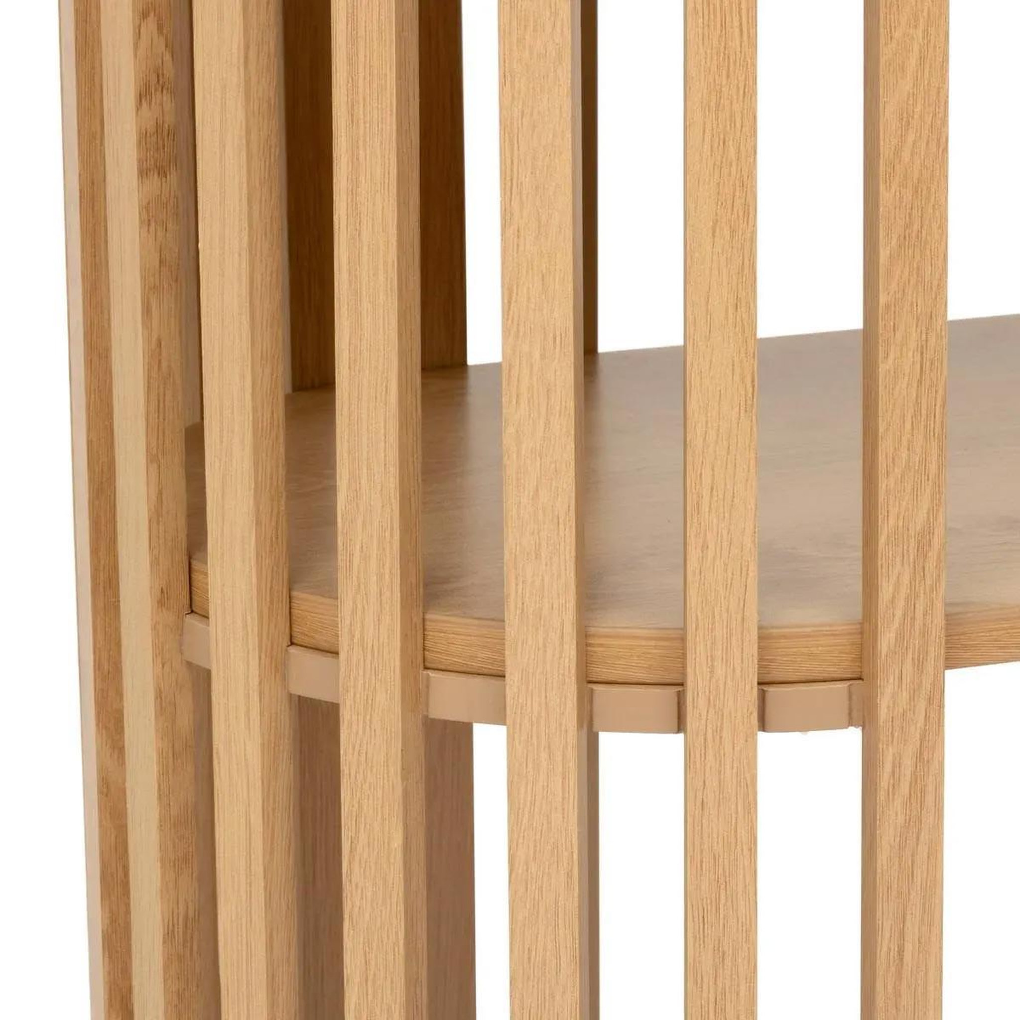 Voir la diapositive 4 : FIVE Console design  slat  100cm beige