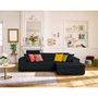 Voir la diapositive 1 : LISA DESIGN Vermont - canapé d'angle droit - 4 places - convertible avec coffre - en velours côtelé