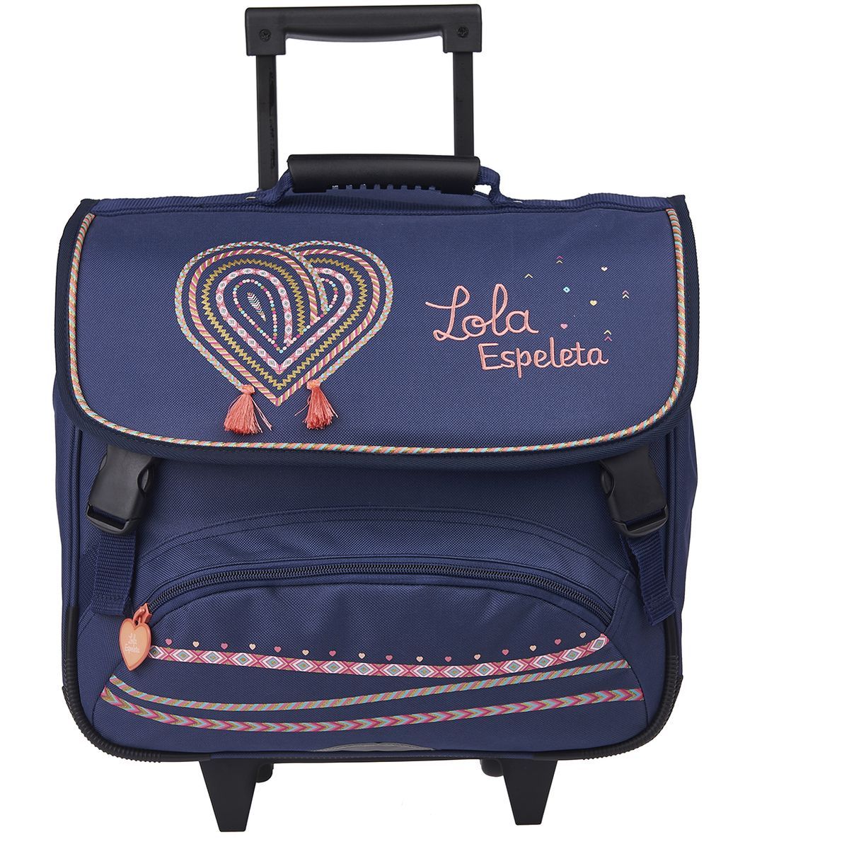 LOLA ESPELETTA Cartable à roulettes 38 cm CP/CE1/CE2 bleu