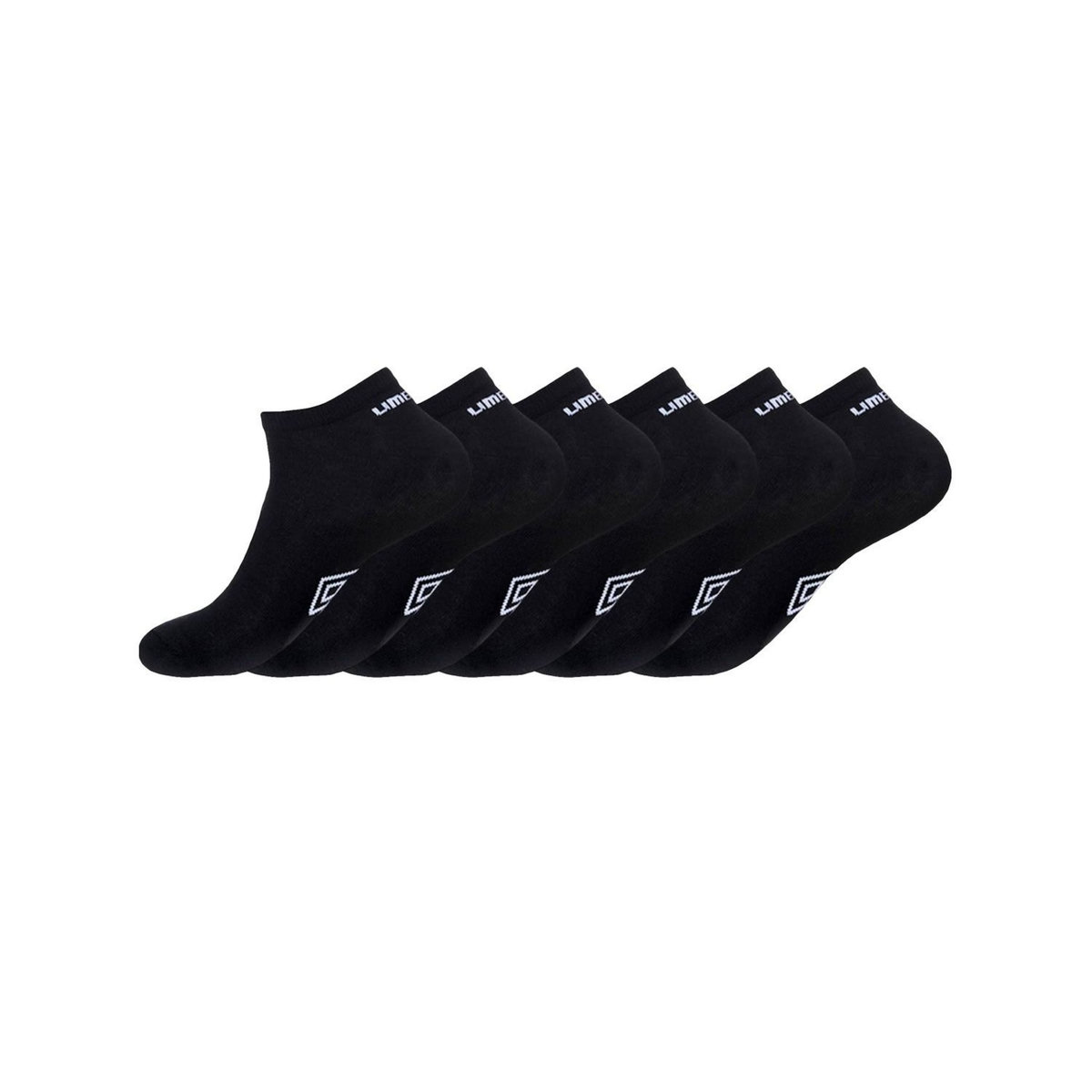 UMBRO Lot de 6 Paires de Chaussettes Sneackers Homme Taille 39/42