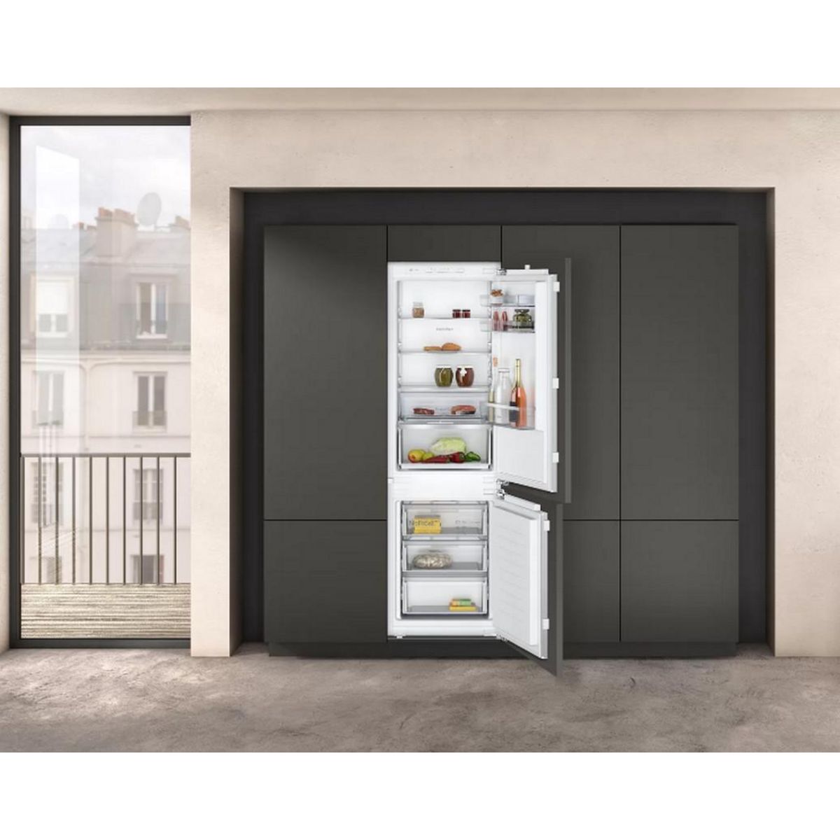 Neff Réfrigérateur combiné intégrable à pantographe 260l - ki7867fe0