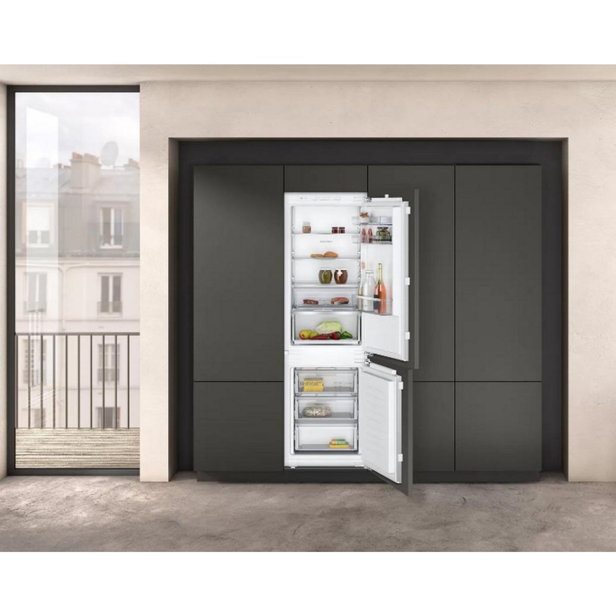 Neff Réfrigérateur combiné intégrable à pantographe 260l - ki7867fe0